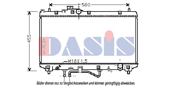 AKS DASIS radiatorius, variklio aušinimas 210194N